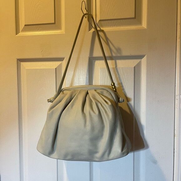 HOBO Handbags - Hobo Adalyn Soft leather light gray medium Frame Shoulder Bag